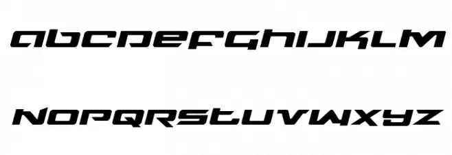 Northstar Expanded Italic Caratteri MINUSCOLO