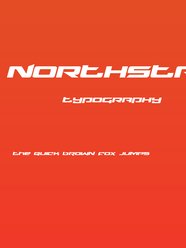 Northstar Expanded Italic Poster