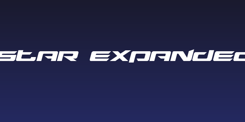 Northstar Expanded Italic Social Header