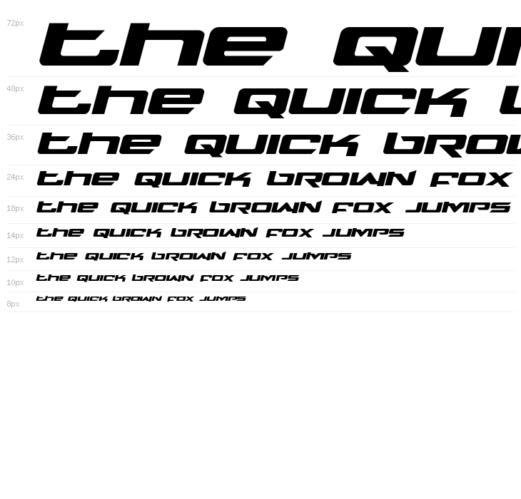 Northstar Expanded Italic Waterfall