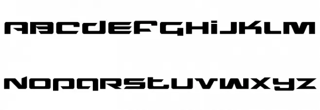 Northstar Expanded Schriftart Groß