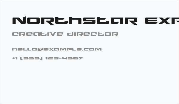 Northstar Expanded Business Card