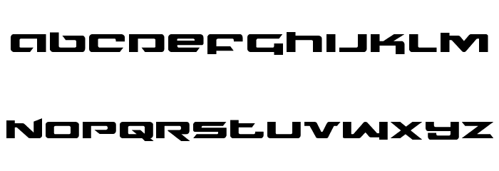 Northstar Expanded Font LOWERCASE
