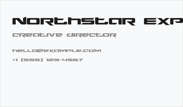 Northstar Expanded Business Card