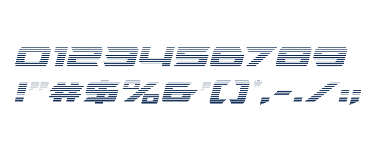 Northstar Gradient Italic Other Characters