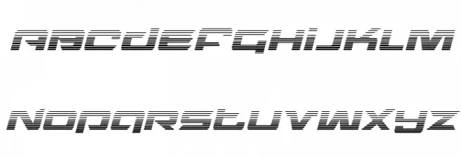Northstar Gradient Italic 字体 大写