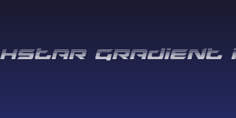 Northstar Gradient Italic Social Header