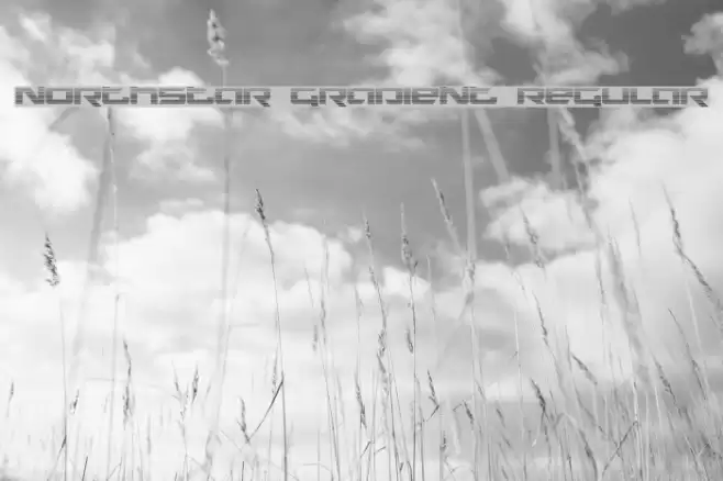 Northstar Gradient Regular Font examples