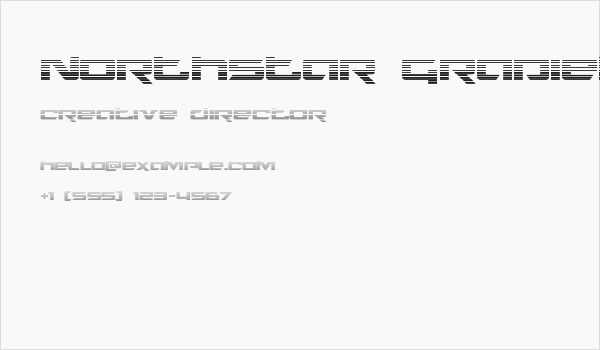 Northstar Gradient Regular Business Card