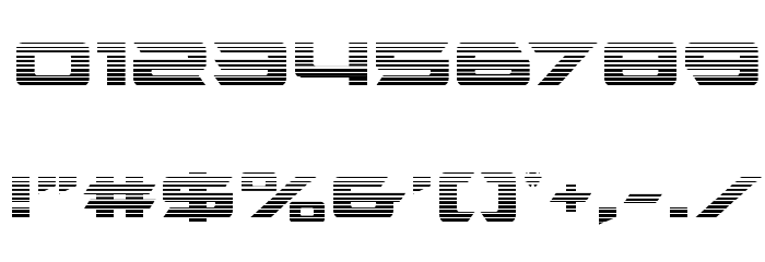 Northstar Gradient Font OTHER CHARS