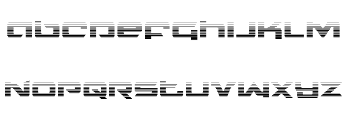 Northstar Gradient Font LOWERCASE