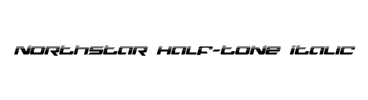 Northstar Half-Tone Italic  Frei Schriftart Herunterladen