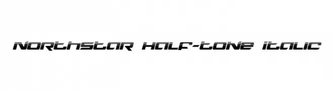 Northstar Half-Tone Italic  Frei Schriftart Herunterladen