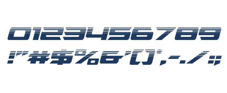 Northstar Half-Tone Italic Other Characters