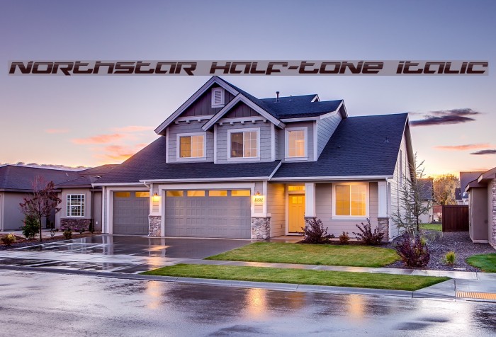 Northstar Half-Tone Italic Example 3