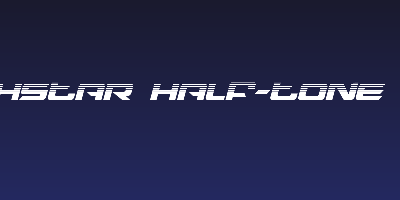 Northstar Half-Tone Italic Social Header