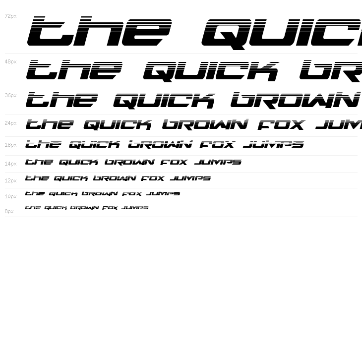 Northstar Half-Tone Italic Waterfall