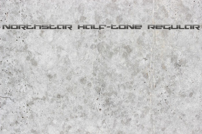 Northstar Half-Tone Regular Font examples