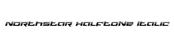 Northstar Halftone Italic  font caratteri gratis