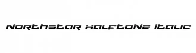 Northstar Halftone Italic  Frei Schriftart Herunterladen