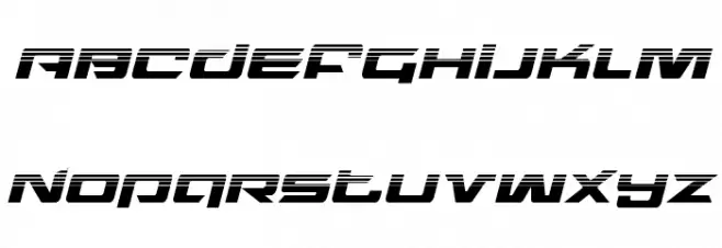 Northstar Halftone Italic Polices MAJUSCULES