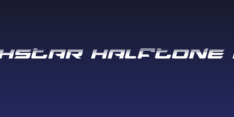 Northstar Halftone Italic Social Header