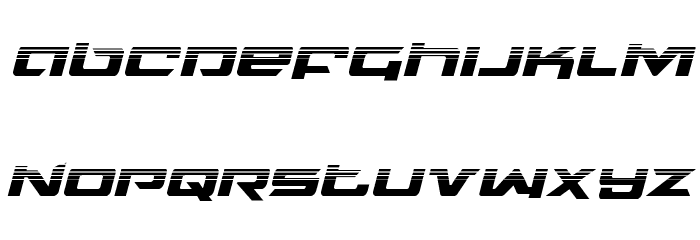 Northstar Halftone Italic Font LOWERCASE