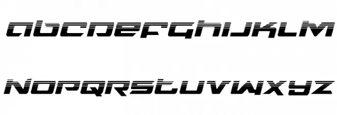 Northstar Halftone Italic Caratteri MINUSCOLO