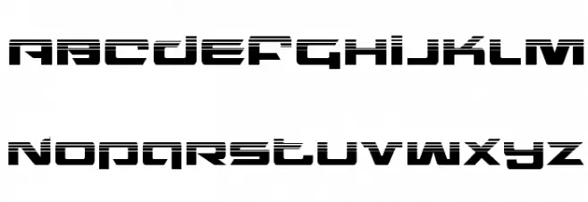 Northstar Halftone Schriftart Groß