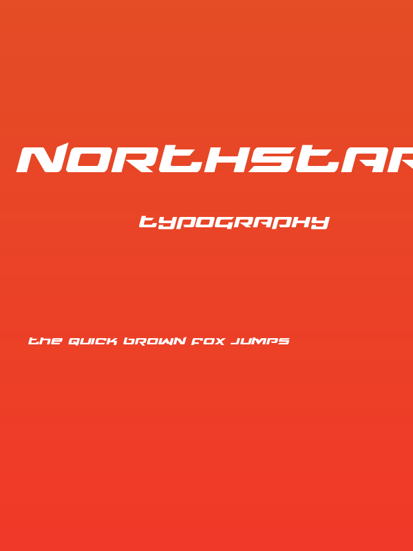 Northstar Italic Poster