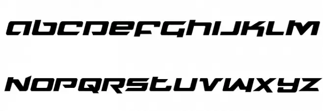 Northstar Italic Caratteri MINUSCOLO