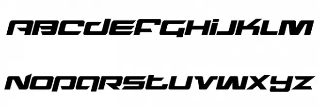 Northstar Italic Schriftart Groß