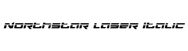Northstar Laser Italic  Скачать бесплатные шрифты