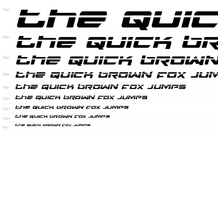 Northstar Laser Italic Waterfall