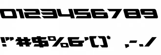 Northstar Leftalic Font OTHER CHARS