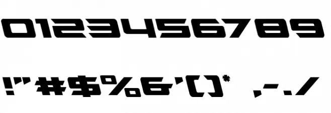 Northstar Leftalic Font OTHER CHARS