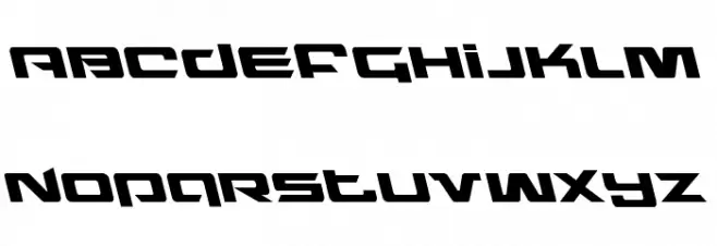 Northstar Leftalic Schriftart Groß
