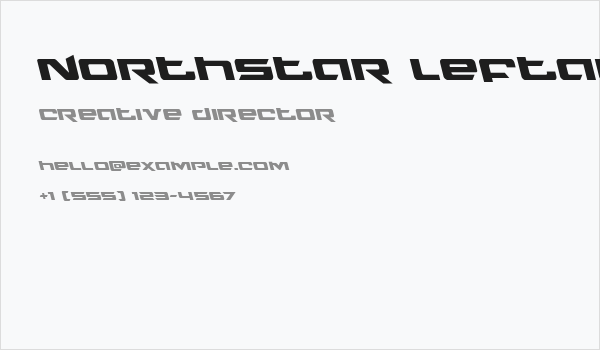 Northstar Leftalic Business Card