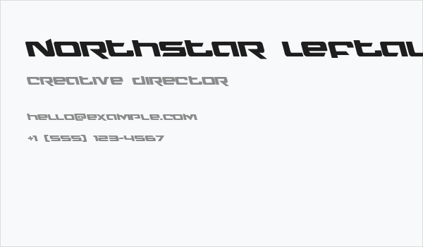 Northstar Leftalic Business Card