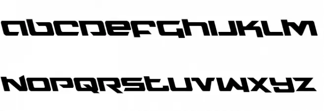 Northstar Leftalic Font LOWERCASE