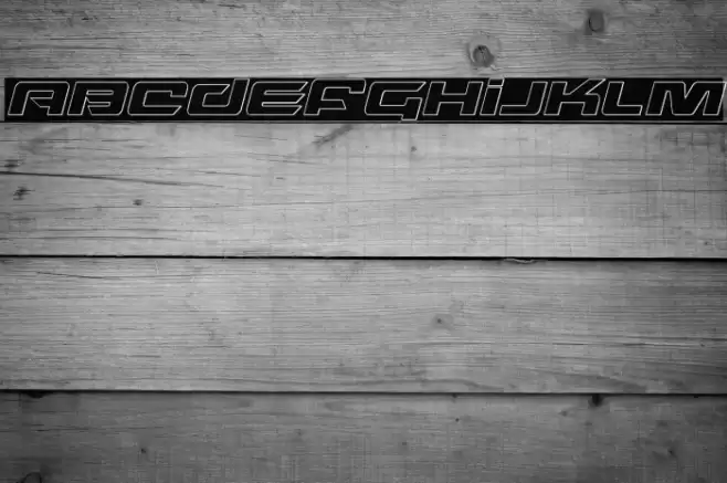 Northstar Outline Italic Font examples