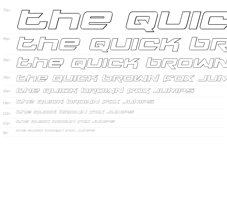 Northstar Outline Italic Waterfall