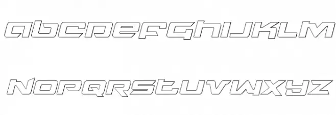 Northstar Outline Italic Fuentes MINÚSCULAS
