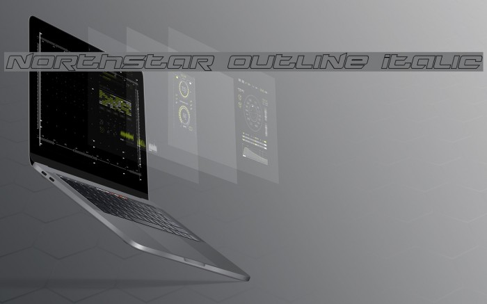 Northstar Outline Italic Example 2