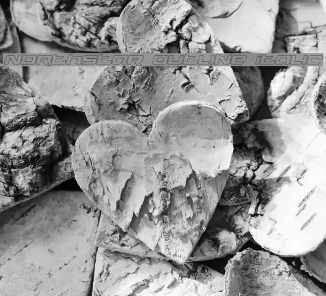 Northstar Outline Italic Font examples