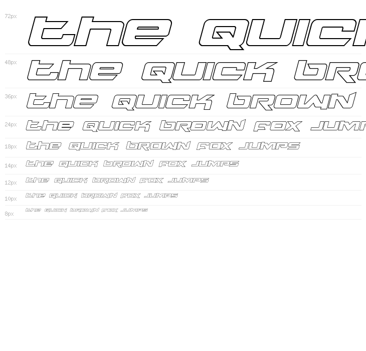 Northstar Outline Italic Waterfall