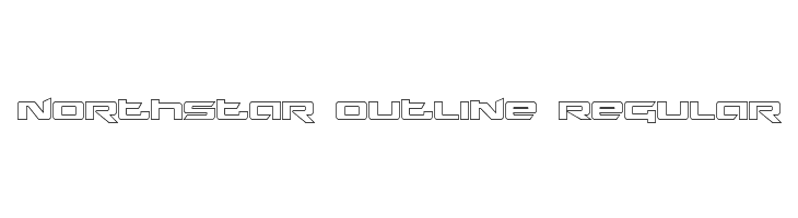Northstar Outline Regular Fonte
