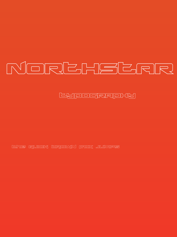 Northstar Outline Regular Poster