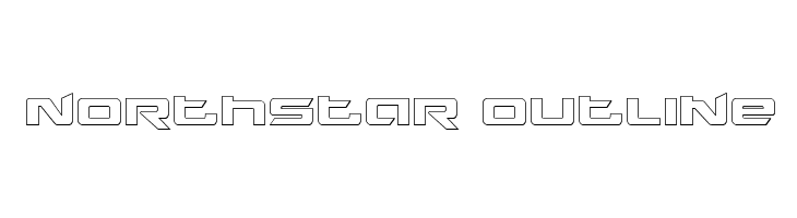 Northstar Outline  Frei Schriftart Herunterladen