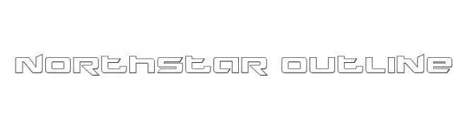 Northstar Outline  Frei Schriftart Herunterladen